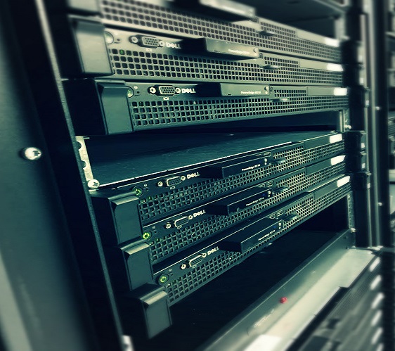 Servers installed in one of our facilities